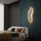 White Feather Resin Wall Lamp for TV Backdrop, Bedroom, Aisle, Corridor