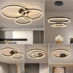 Modern Acrylic Circle Chandelier Pendant Lights for Indoor Living Room Decor