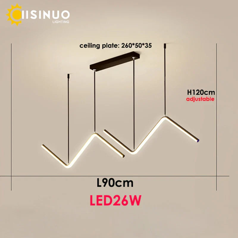 Modern LED Pendant Light Adjustable Luminaire for Home Decoration Lighting