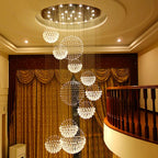 Modern Crystal Chandelier LED Pendant Light for Living Room Decor