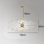 Crystal Dandelion LED Chandelier for Luxury Indoor Decor
