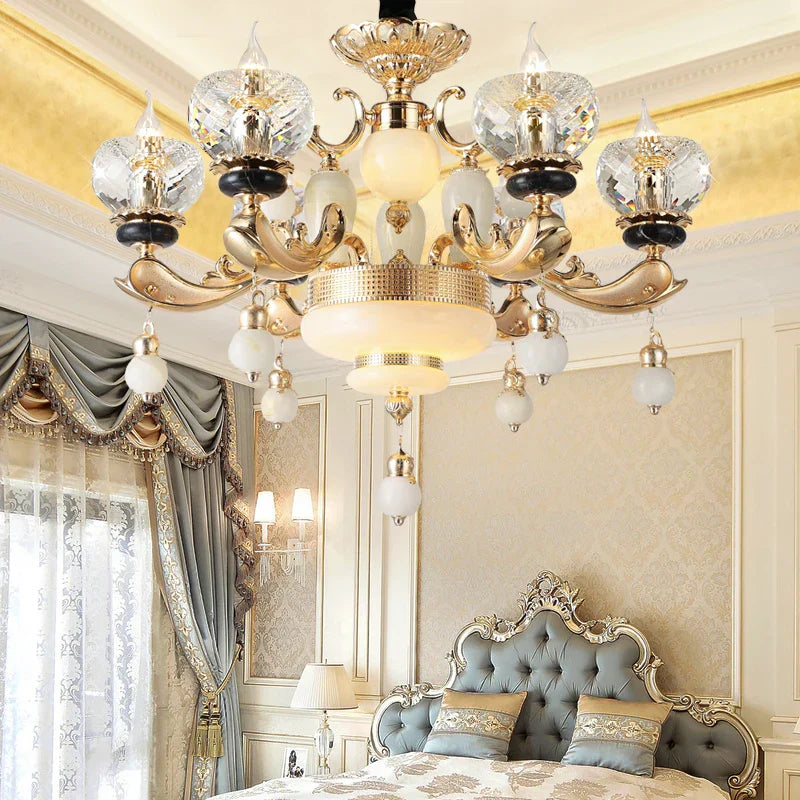Crystal Chandelier: European Elegance for Living, Dining & Bedroom