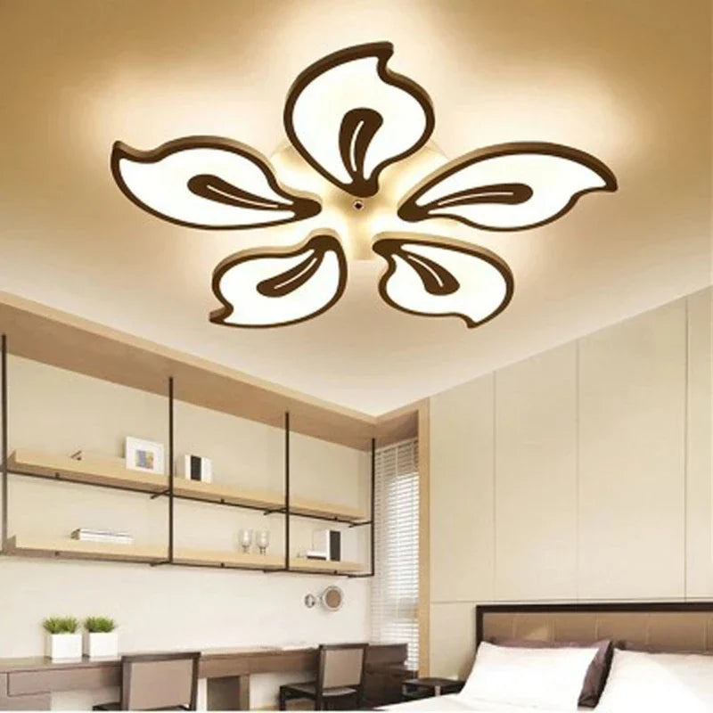 Modern LED Acrylic Chandelier for Living Room, Bedroom, Study - Ceiling Light Fixtures