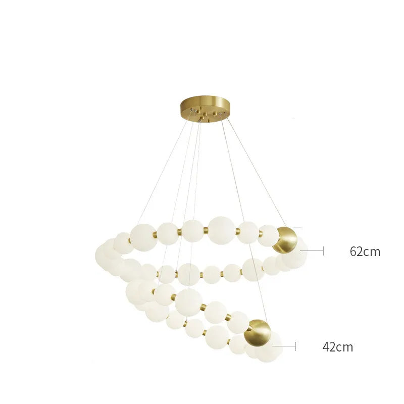 Nordic Acrylic Ball Chandelier for Dining and Kitchen Decor by Afralia™