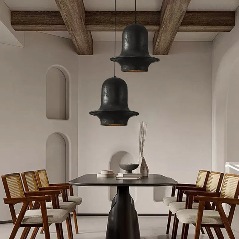 Wabi Sabi Resin Pendant Lights for Home & Bar Decor