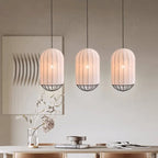 Nordic Fabric Pendant Light LED Minimalism Luminarias Bar Bedroom Lamp