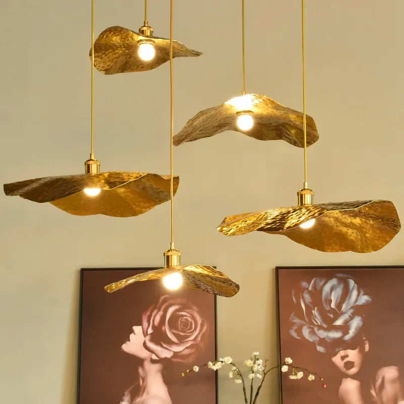 Lotus Flower Pendant Light for Dining Room and Hotel Decor