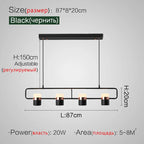 Strip Chandelier: Modern Minimalist Dining Room Lamp for Restaurant, Bar, and Home