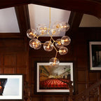 Modern Glass Chandelier Nordic Designer Pendant Light Industrial Hanging Light