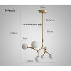 Iron Magic Molecular Pendant Lights for Living Room Dining Room Decor