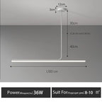 Modern LED Chandelier Dining Room Study Bar Table Lamp