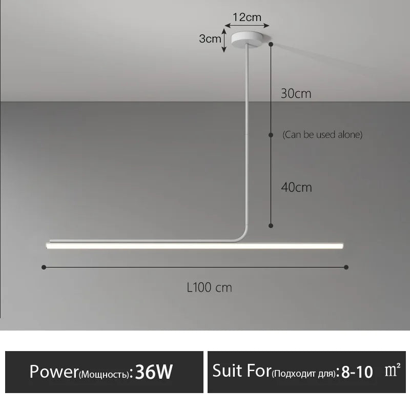 Modern LED Chandelier Dining Room Study Bar Table Lamp