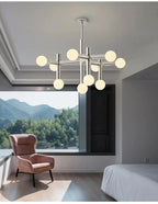 Modern Glass Ball Chandelier Pendant Light for Home Decor