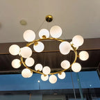 LED Glass Chandelier Pendant Lamp for Living Room Dining Room Lighting