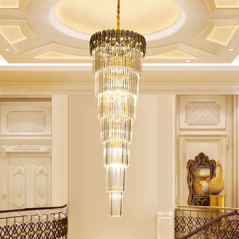 Crystal LED Pendant Chandelier for Modern Home Decor.