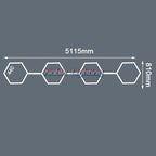 Hexagon LED Garage Ceiling Light for Auto Body Repair Workshop