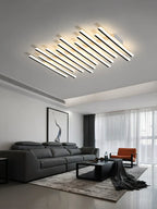 Modern LED Strip Ceiling Chandelier for Living Room, Office, Restaurant, and Bar