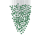 Modern Luxury Glass Stone Chandelier for Living Room LED Pendant Light