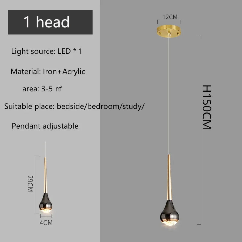Modern LED Chandelier for Villa Living Room, Staircase Pendant Light