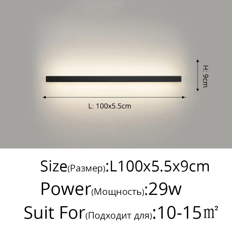 Acrylic LED Wall Lamps with Hooks for Bedroom Shelves & Background Wall Decor