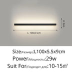 Acrylic LED Wall Lamps with Hooks for Bedroom Shelves & Background Wall Decor