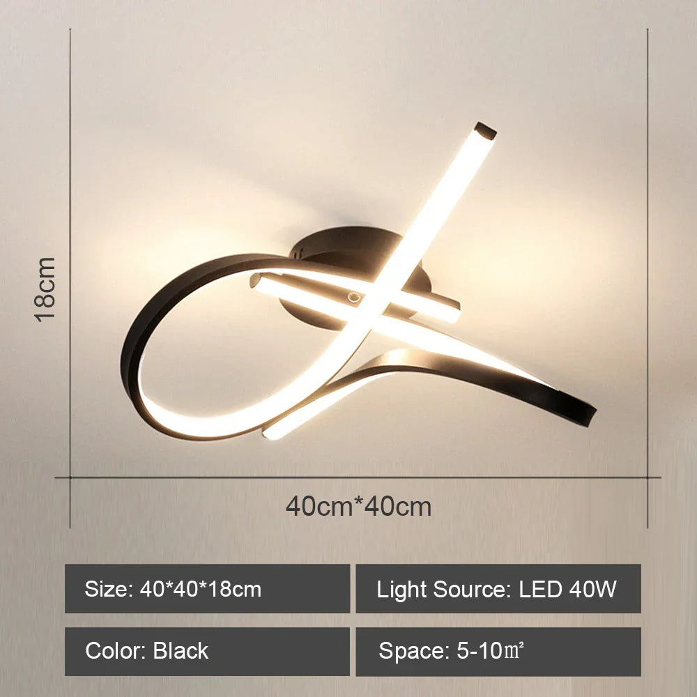 Nordic LED Ceiling Chandelier Acrylic Decor Modern Indoor Lighting