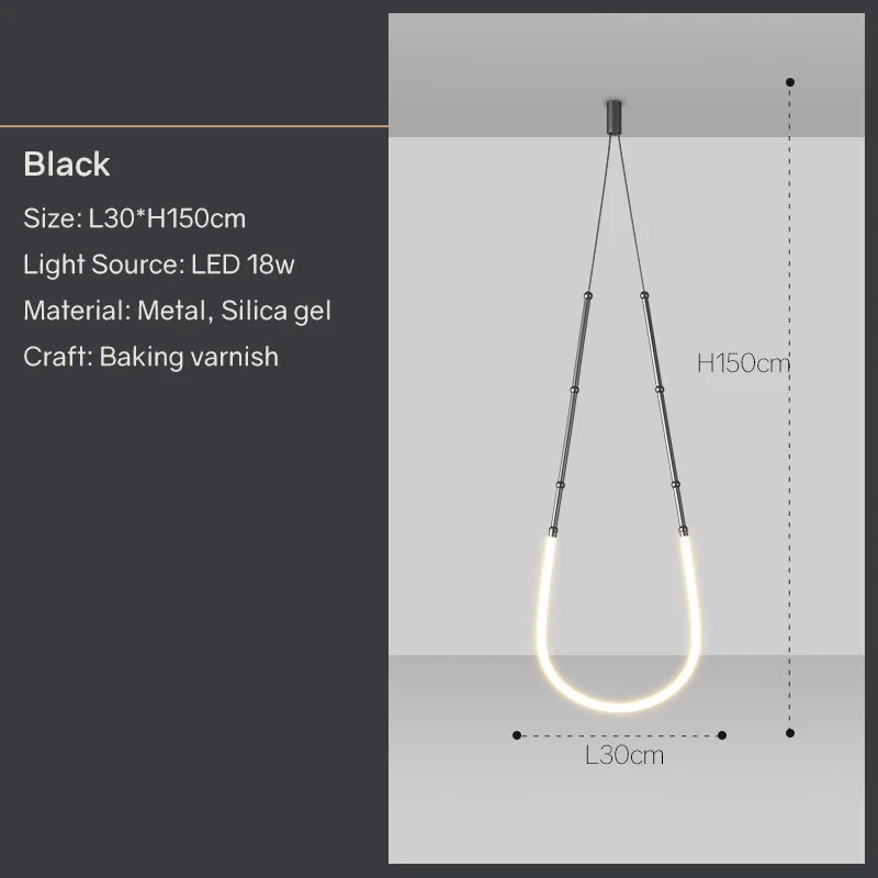 Modern Art LED Pendant Light for Bar Counter, Restaurant, and Home Decor