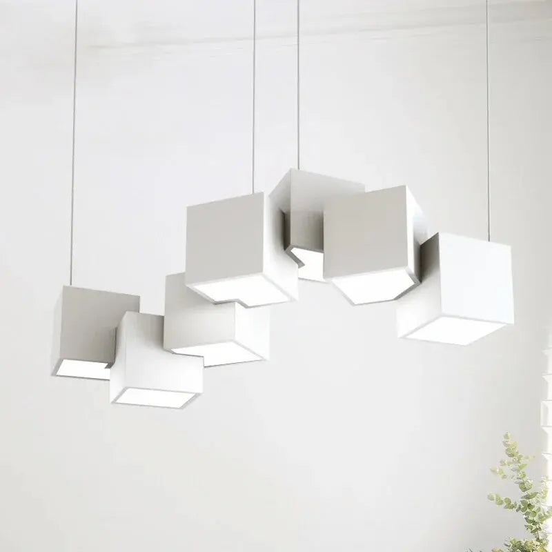 Magic Cube LED Pendant Light for Dining & Living Room by Samsarah Lighting