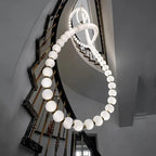 Pearl Necklace Chandelier: Modern Luxury Pendant Light for Living Room, Staircase, Foyer
