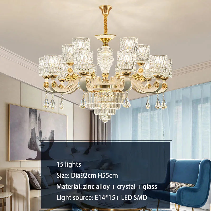 Luxury Crystal Chandeliers: Elegant LED Lighting for Home and Hotel Decor