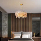 Luxury Lustre Glass Chandelier LED Pendant Lamp for Living Room Dining Bedroom