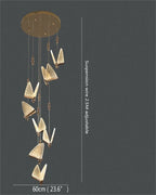 Butterfly LED Chandelier: Modern Hanging Light for Home, Bedroom, Coffee Store & More