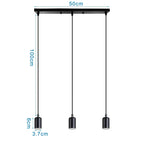 Industrial Wood Pendant Chandelier for Dinning Living Room Kitchen LED Fixture