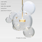 Glass Bubble Ball LED Chandelier Mickey Light for Restaurant, Bar, and Store