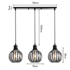Industrial Wood Pendant Chandelier for Dinning Living Room Kitchen LED Fixture