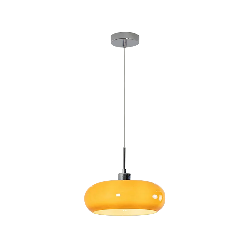 Luxe Orange Pendant Lamp for Dining Room & Bedroom Decoration by Afralia™