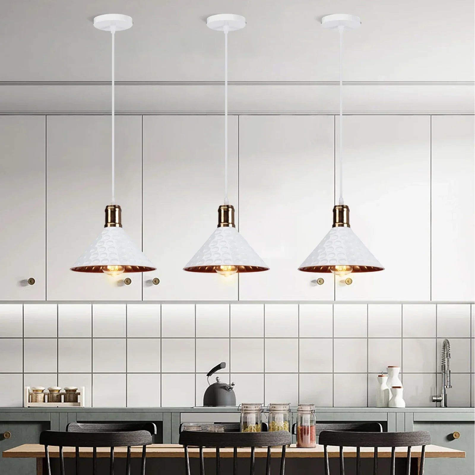 Retro Chandelier Pendant Light | Industrial E27 Fixture for Modern Living Room