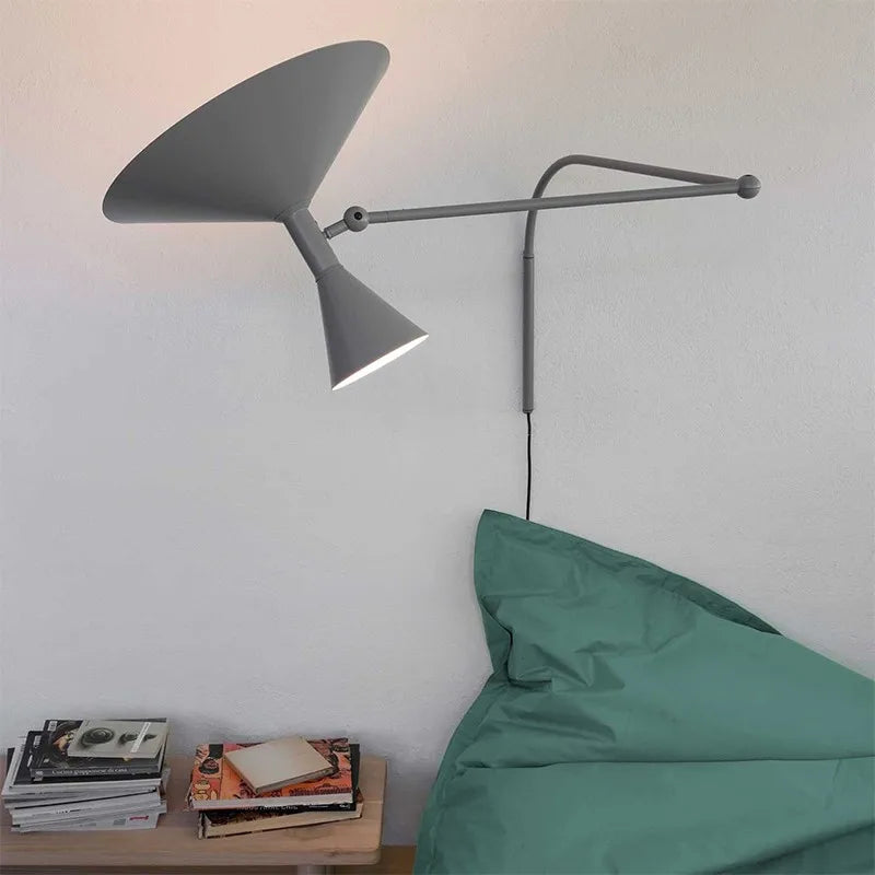 Marseille Adjustable Wall Lamp: Industrial Design Sconce for Living Room and Bedroom