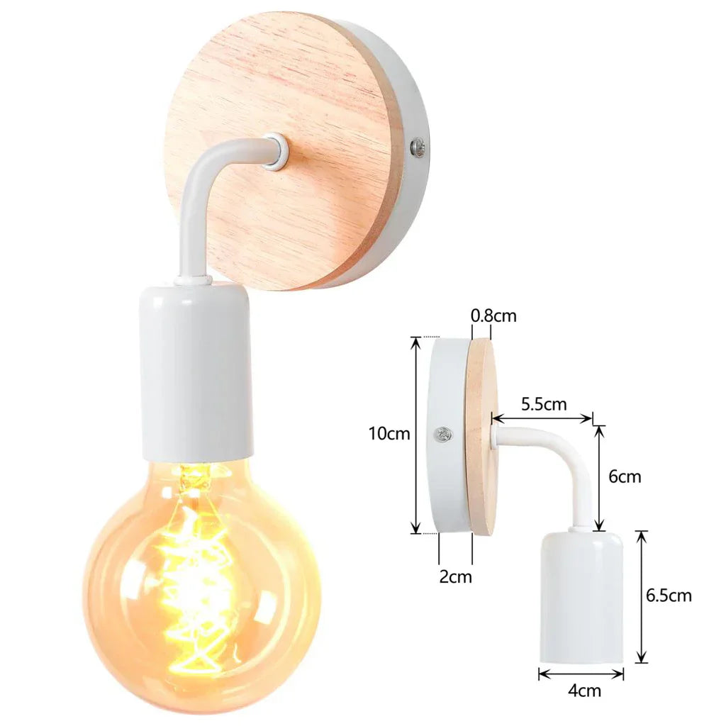 Industrial LED Wall Light Retro Loft Lamps E27 Iron Lampshade Sconce