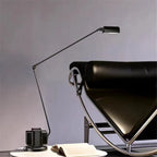 Lumina Adjustable Long Arm Floor Lamp - Industrial Design for Reading and Study Room