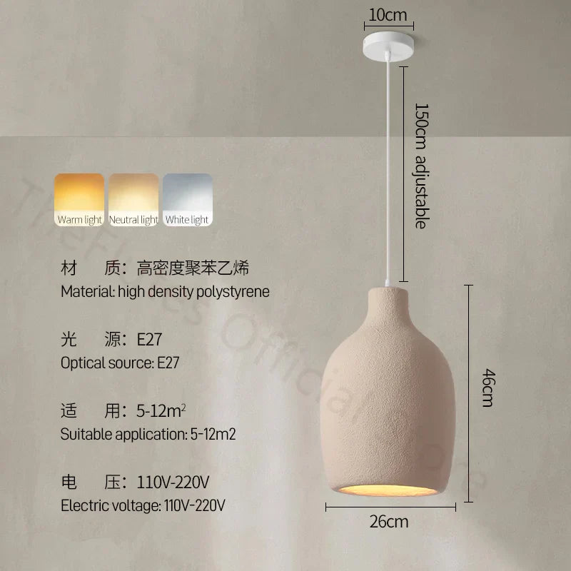 Nordic Minimalist Wabi Sabi LED Chandelier for Restaurant and Bar Decor