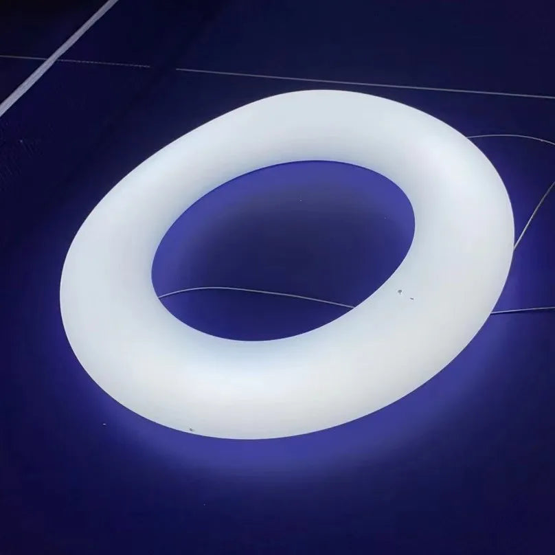 Cloud Pendant Light: Nordic Minimalist Doughnut Chandelier for Living Room & Kid's Bedroom