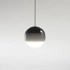 Modern Gradient Glass Ball LED Pendant Light - Creative Balloon Suspension