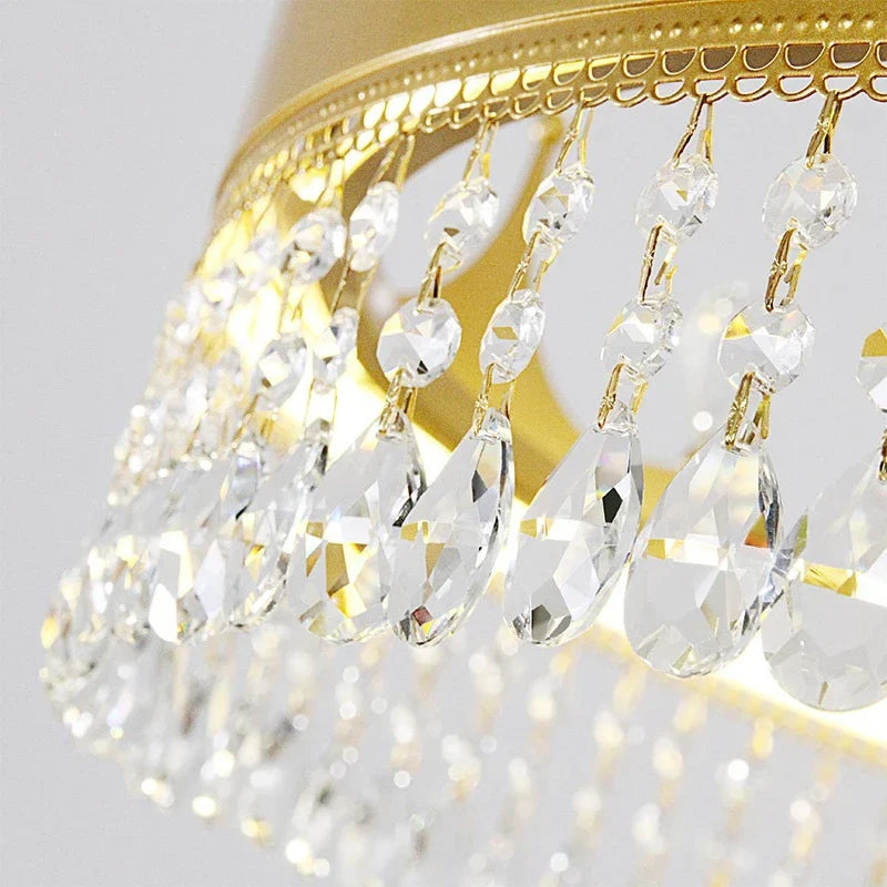 Princess Crown Crystal LED Chandelier for Home Lighting