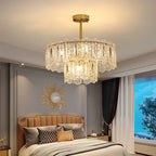 Romantic Glass Chandelier Luxury Ceiling Pendant Light Fixture