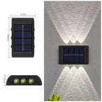 Solar Wall Lamp: Outdoor Waterproof Up/Down Lighting for Garden, Street, Landscape, Balcony