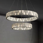 Crystal Lustre Circle Chandelier LED Lights - Modern Luxury Minimalism décor