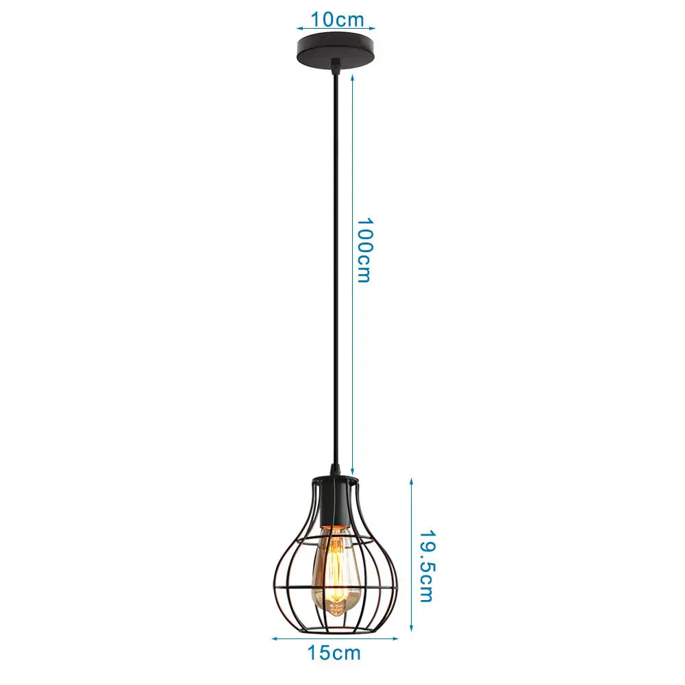 Industrial Loft Pendant LED Ceiling Light for Home Living Room Kitchen Decor