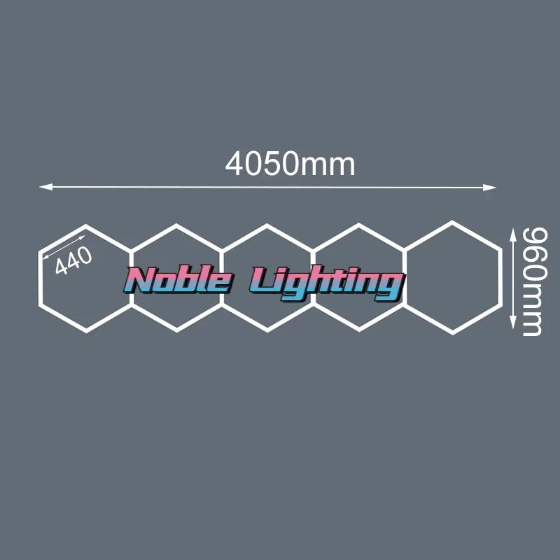 Honeycomb LED Ceiling Light: Custom Link for Worksop Gym