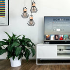 Modern Wood Pendant Light Fixture for Living Dining Kitchen Bedroom